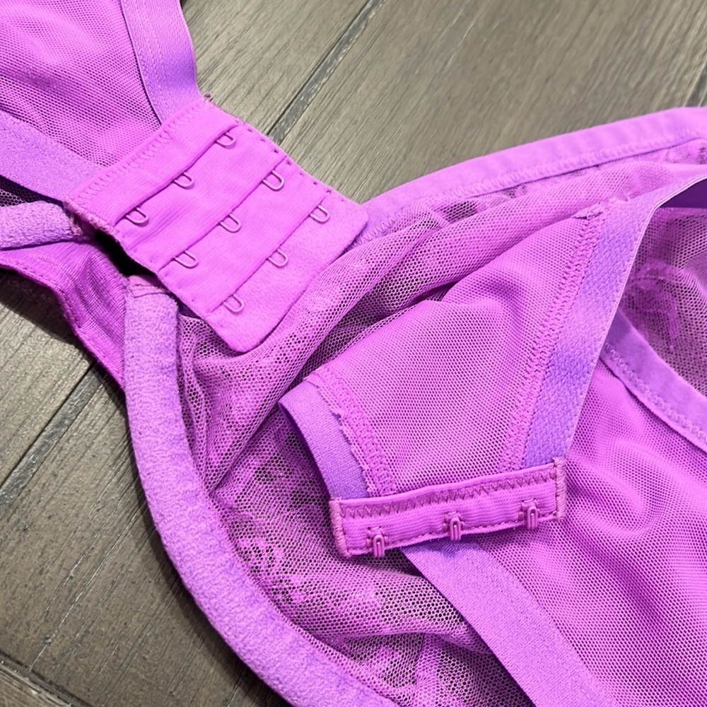 Cacique Lace Underwire Bra in Vibrant Purple - Picture 7 of 11